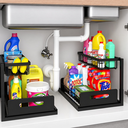 2-Tier Pull-Out Under Sink Organizer