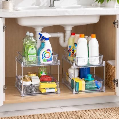 2-Tier Pull-Out Storage Organizer