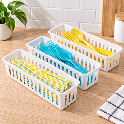 Narrow Drawer Organizer Baskets