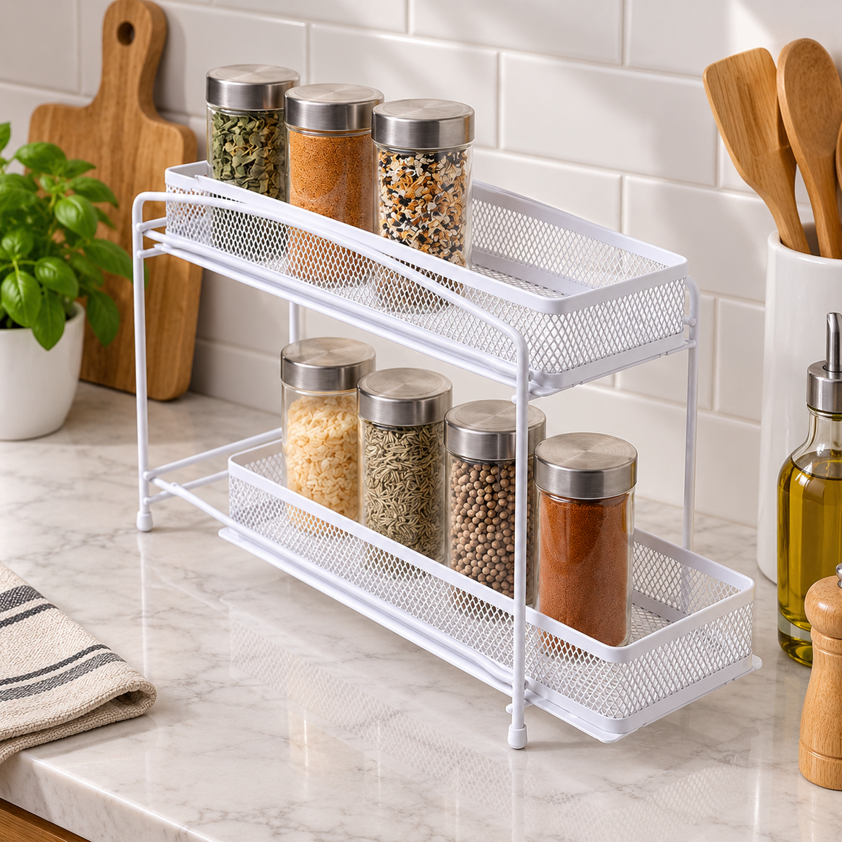 2-Tier Pull-Out Spice Organizer