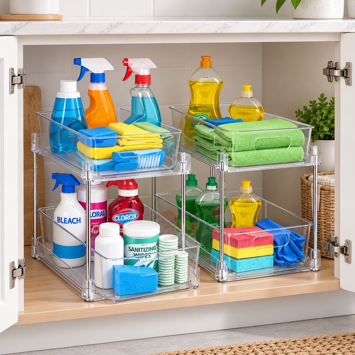 2-Tier Pull-Out Storage Organizer