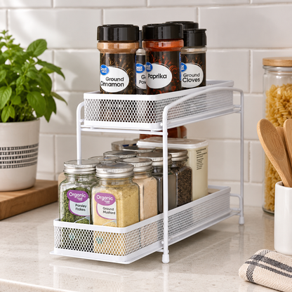 2-Tier Pull-Out Spice Organizer