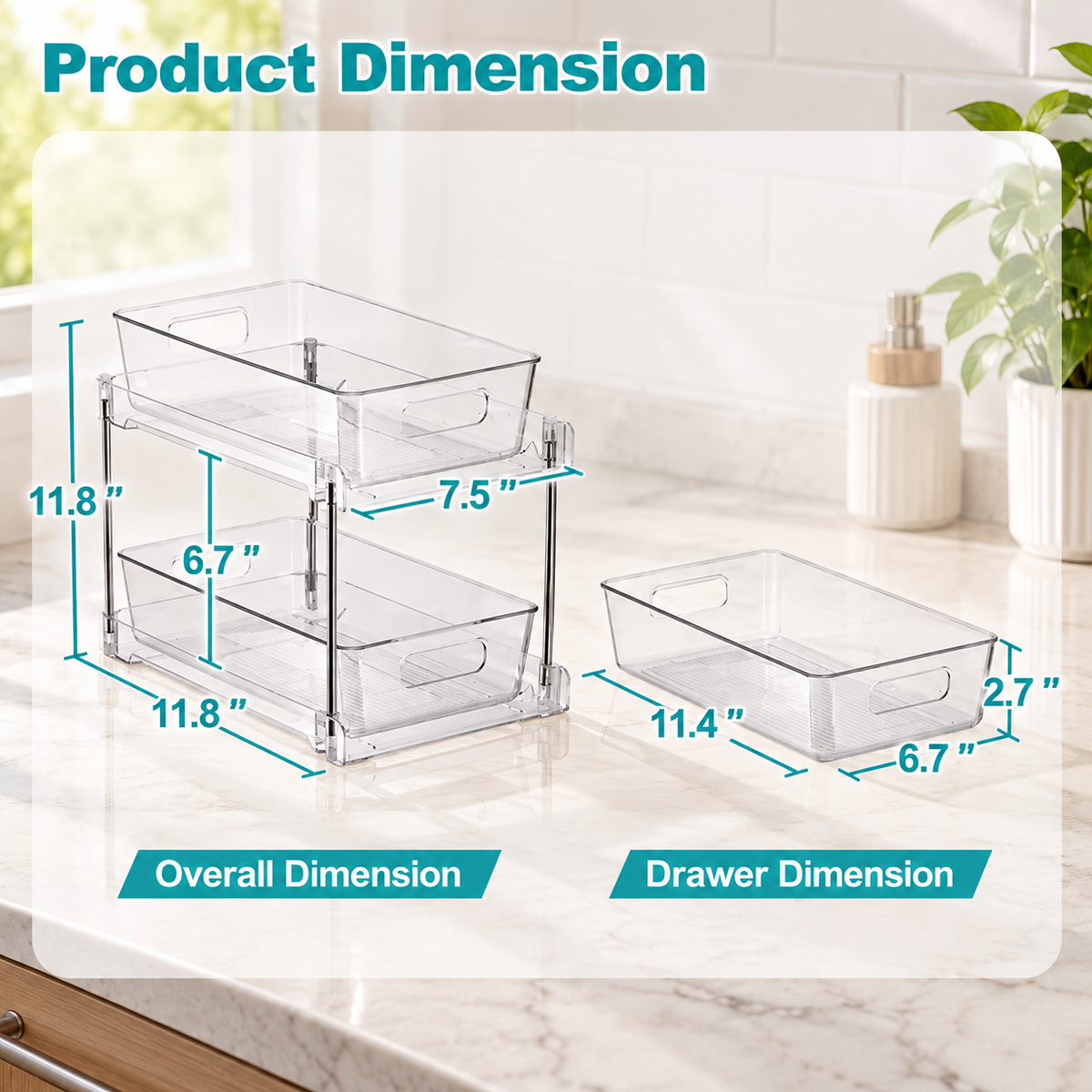 2-Tier Pull-Out Storage Organizer