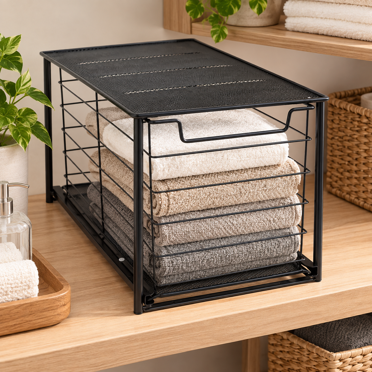 Stackable Pull-Out Drawer Organizer