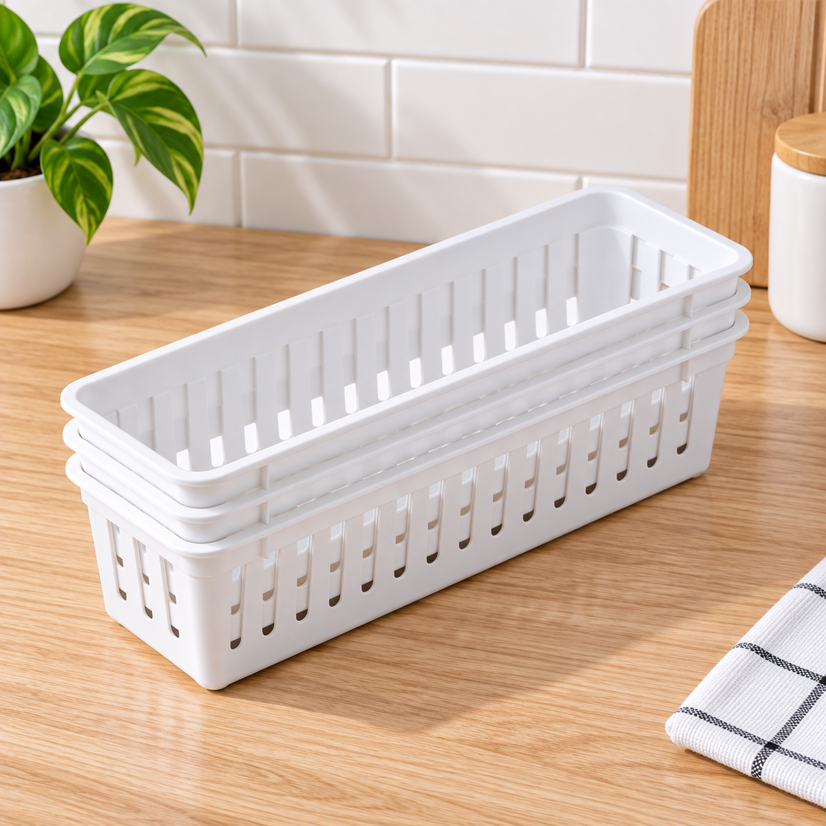 Narrow Drawer Organizer Baskets