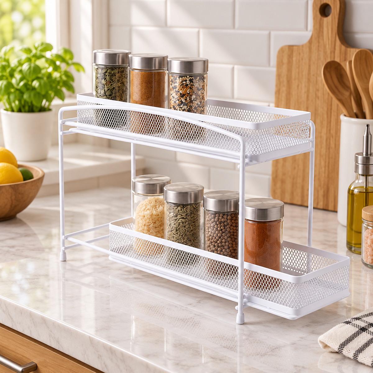 2-Tier Pull-Out Spice Organizer
