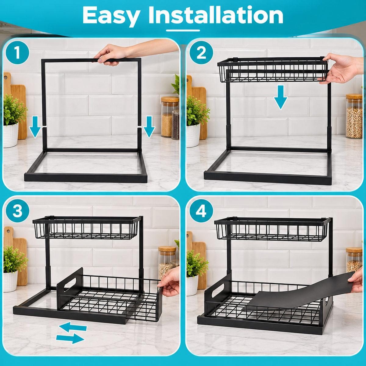 2-Tier Pull-Out Under Sink Organizer
