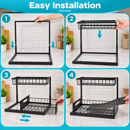 2-Tier Pull-Out Under Sink Organizer