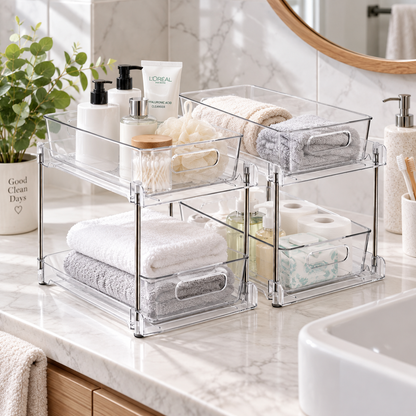 2-Tier Pull-Out Storage Organizer