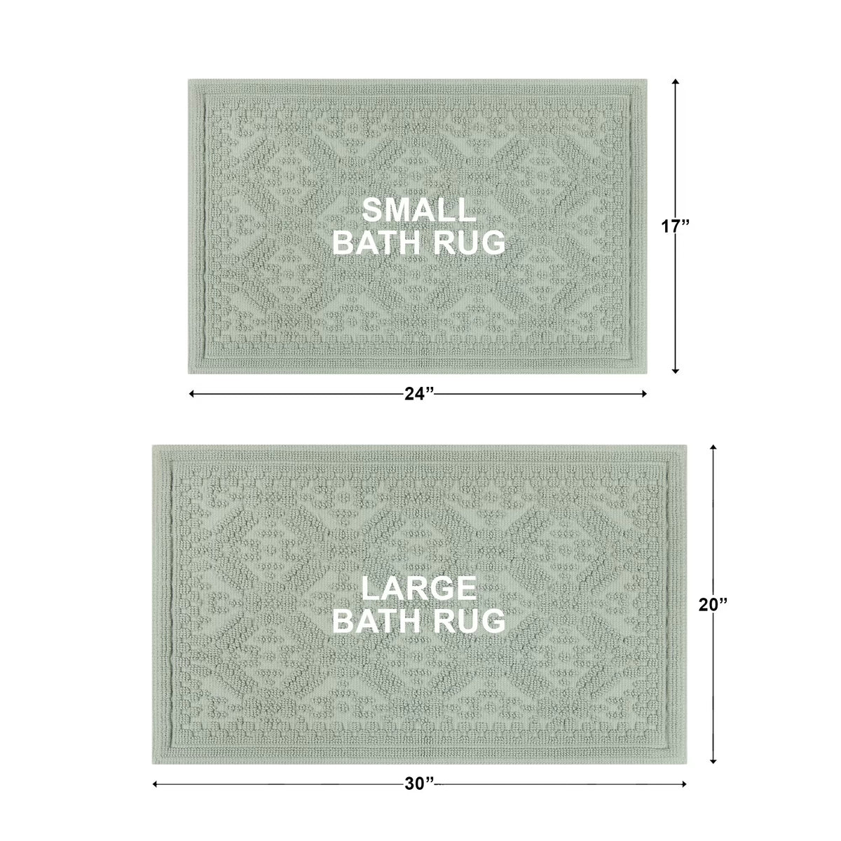 Lattice Bath Rug Set