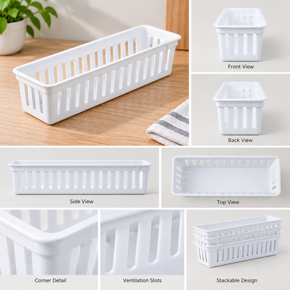 Narrow Drawer Organizer Baskets