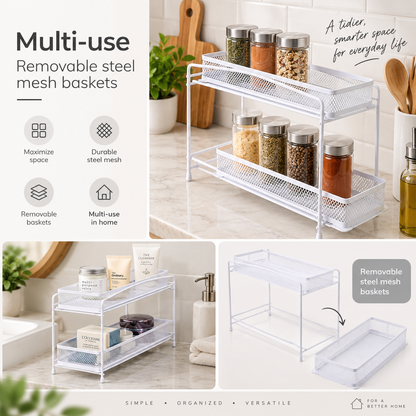 2-Tier Pull-Out Spice Organizer
