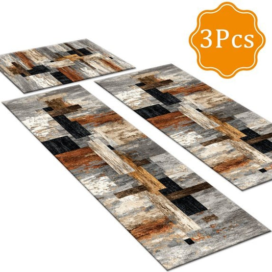 Abstract Kitchen Rug Set