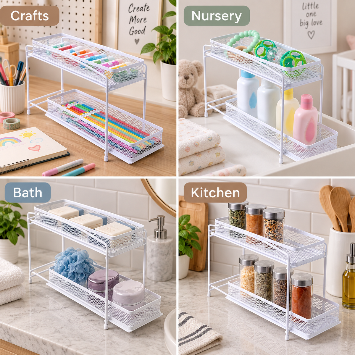 2-Tier Pull-Out Spice Organizer