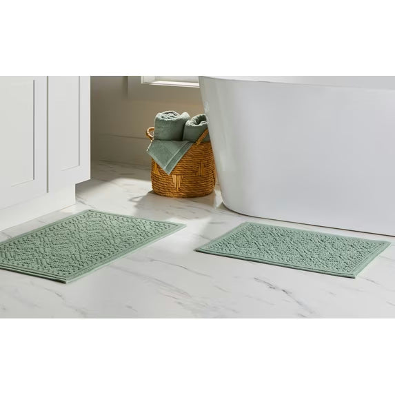 Lattice Bath Rug Set